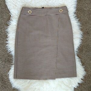 H&M‎ Houndstooth Pencil Office Skirt 6